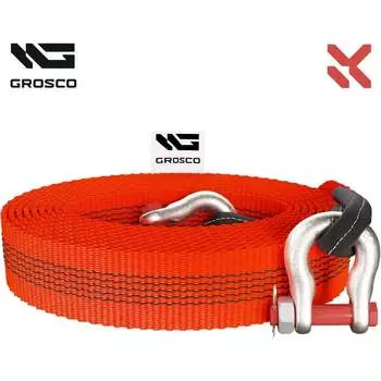 Буксировочный трос для буксировки авто до 15 тонн Grosco BTL3006SS