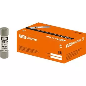 Быстродействующая плавкая вставка TDM ПВЦ-С2 10х38 aR 16А SQ0729-0044