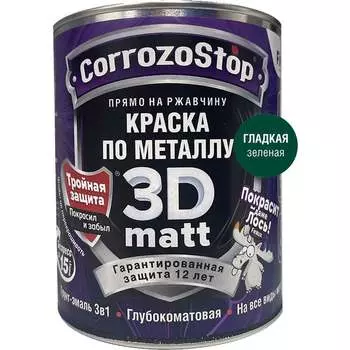 Быстросохнущая грунт-эмаль по металлу, ржавчине Finlux F-115 CorrozoStop 4603783210817