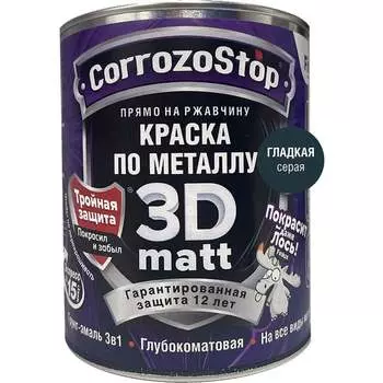 Быстросохнущая грунт-эмаль по металлу, ржавчине Finlux F-115 CorrozoStop 4603783210732