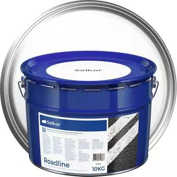 Быстросохнущая краска для дорожной разметки Selkor Roadline 15899