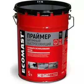 Быстросохнущий битумный праймер ECOMAST
