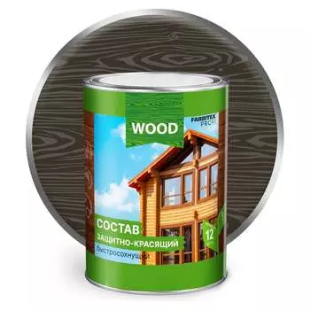 Быстросохнущий защитно-красящий состав для древесины Farbitex 4300008470