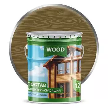 Быстросохнущий защитно-красящий состав для древесины Farbitex 4300008492