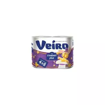 Бытовая двухслойная бумага VEIRO Standart Plus 3с24 128028