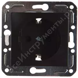 Бытовая розетка с заземлением volsten v01-14-r14-m magenta nero, 9999