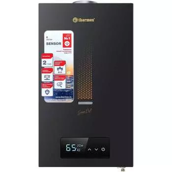 Бытовой газовый проточный водонагреватель Термекс THERMEX S 20 MD (Art Black) ЭдЭБ02974