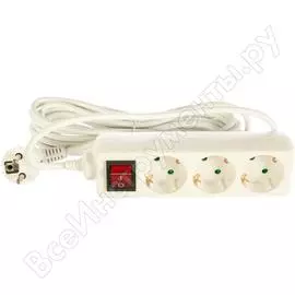 Бытовой удлинитель Volsten S 3x5-ZDV 9329