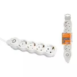 Бытовой удлинитель TDM ELECTRIC Люкс УЛ04В SQ1303-0135