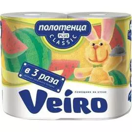 Бытовые двухслойные бумажные полотенца VEIRO