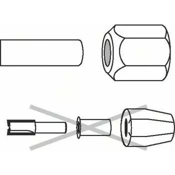 Цанговый патрон для GOF1300 Bosch