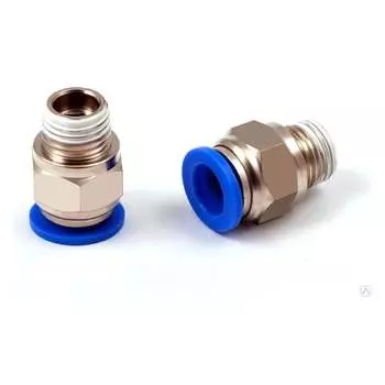 Цанговый прямой металлический фитинг Pegas pneumatic 5206