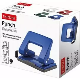 Цельнометаллический дырокол Hatber