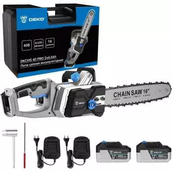 Цепная аккумуляторная пила DEKO dkchs 40 pro 063-4357