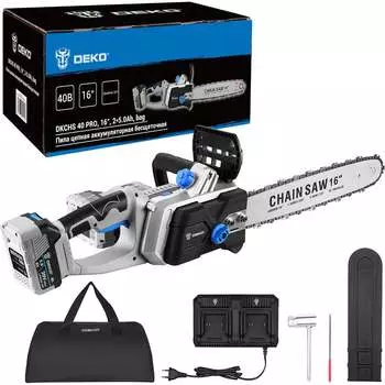 Цепная аккумуляторная пила DEKO DKCHS 40 PRO 085-2019