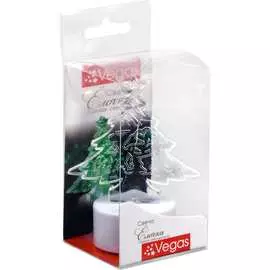 Чайная светодиодная свеча VEGAS Елочка 55052