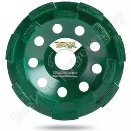 Двурядная шлифовальная алмазная чашка по бетону и граниту MESSER 125D-5T-7.2W-22.2