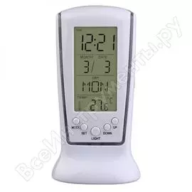 Часы-будильник perfeo pillar pf-s2065 время температура дата 30 013 225