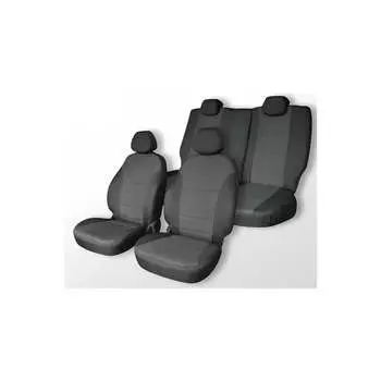Чехлы на сиденья Hyundai Solaris, 2010-2017, седан, DEFLY Hnd1-2