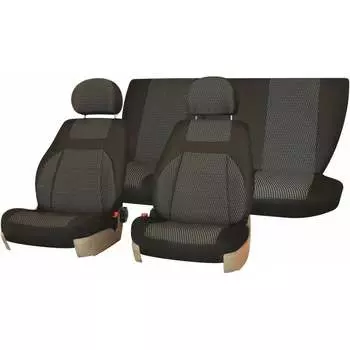 Чехлы на сиденья Lada Priora, 2008-2014, хэтчбек, универсал, DEFLY V001-D2