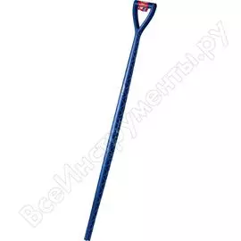 Черенок для снеговых лопат, экстрапрочный, пластиковый, морозостойкий (с рукояткой, 1160 м, цвет синий) зубр 39438