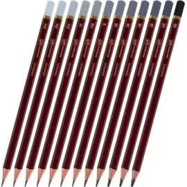 Чернографитные художественные карандаши BRAUBERG ART PREMIERE 181895