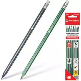Чернографитные карандаши BRAUBERG Aviator 180632