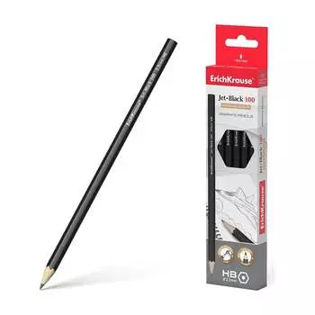 Чернографитный карандаш ErichKrause Jet Black 45604