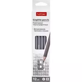 Чернографитный карандаш Hatber PERFECT 074187