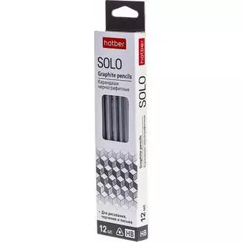 Чернографитный карандаш Hatber Solo 065292