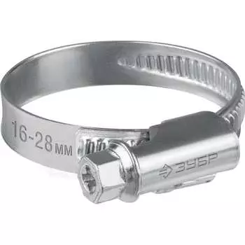 Червячный оцинкованный хомут ЗУБР Х-9н 37807-28