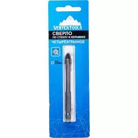 Четырехгранное сверло по стеклу и керамике vertextools 335-04-10