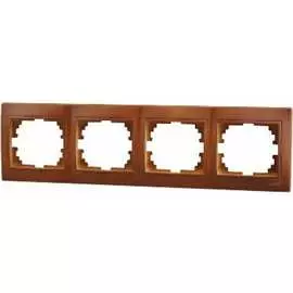 Четырехместная горизонтальная рамка Lezard MIRA 701-0801-149