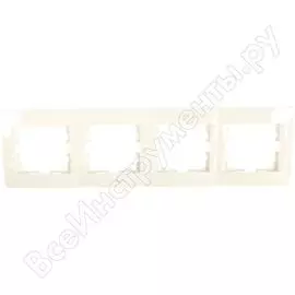 Четырехместная горизонтальная рамка Lezard KARINA 707-0200-149