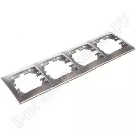 Горизонтальная четырехместная рамка Lezard MIRA 701-1000-149