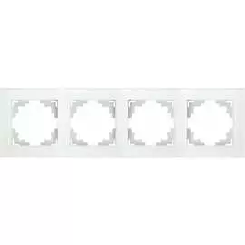 Четырехместная горизонтальная рамка STEKKER GFR00-7004-01 серия Катрин 39257