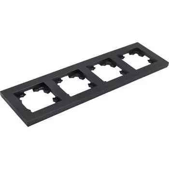 Четырехместная горизонтальная рамка UNIVersal афина A0046-Gr