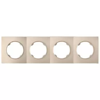 Четырехместная рамка BYLECTRICA ПРОВАНС ЮЛИГ.735212.502 шампань