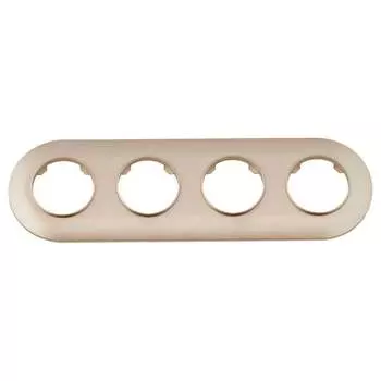 Четырехместная рамка BYLECTRICA ПРОВАНС шампань ЮЛИГ.735212.503