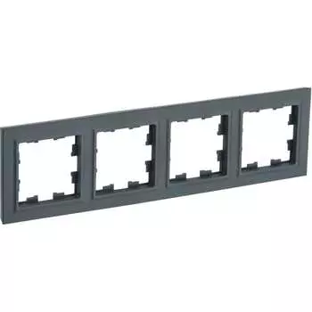 Четырехместная рамка IEK Brite ру-4-брг BR-M42-K53