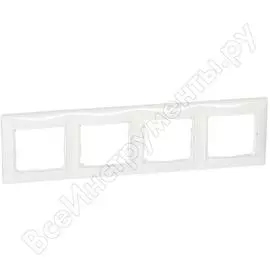 Горизонтальная четырехместная рамка Legrand DIY Valena 694255