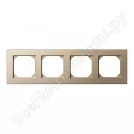 Четырехместная рамка LIREGUS Эпсилон K14-245-04 E/Ch 28-321