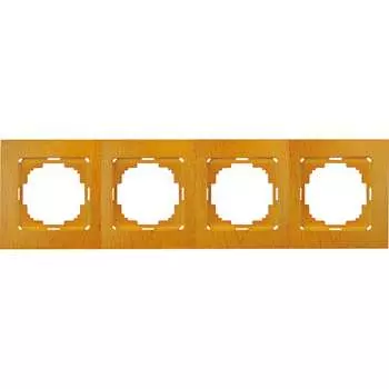 Четырехместная рамка Nilson TOURAN WOOD 24250094