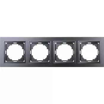 Четырехместная рамка Nilson THOR Metallic 27160094