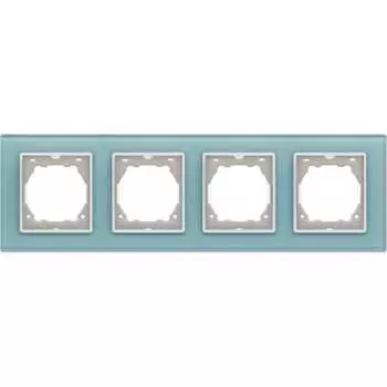 Четырехместная рамка Vesta Electric Exclusive Blue FRM050403SIN