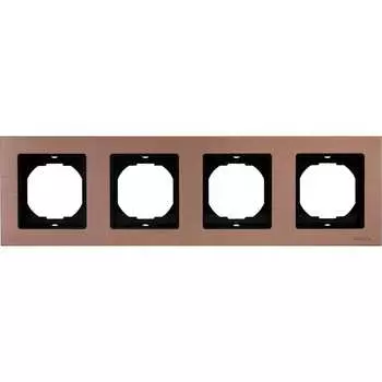Четырехместная рамка Vesta Electric Exclusive Champagne Metallic FRM050401BSH