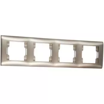 Четырехместная рамка Volsten V01-15-A41-M Magenta Argento 10012