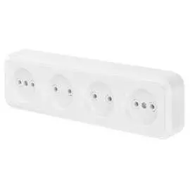 Четырехместная розетка BYLECTRICA ПРАЛЕСКА РА16-264