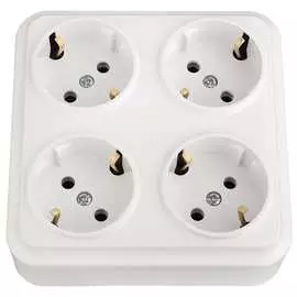 Четырехместная розетка BYLECTRICA ВАРИАНТ РА16-0192