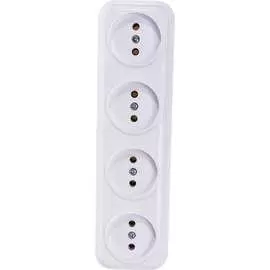 Четырехместная розетка BYLECTRICA ВАРИАНТ РА16-0181